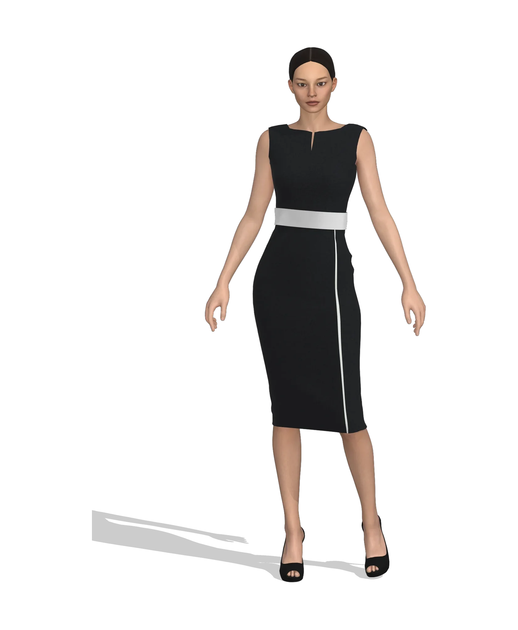 KDscion p16 sleeveless bodycon dress
